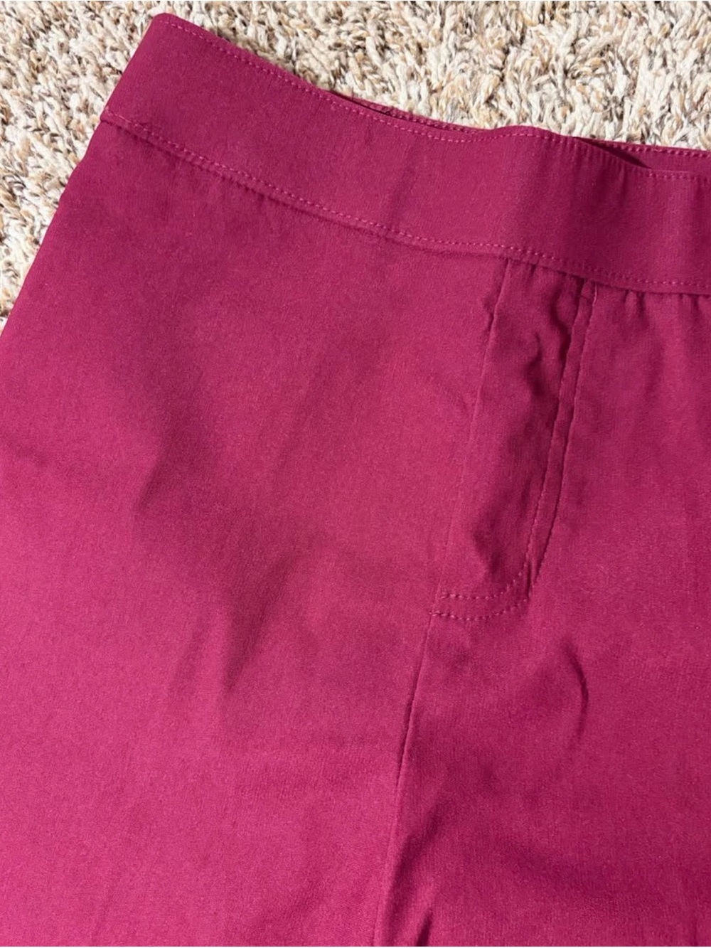 VERSONA Straight Leg Maroon Women’s Slacks